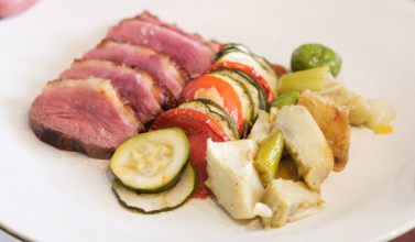 Magret de canard rôti 